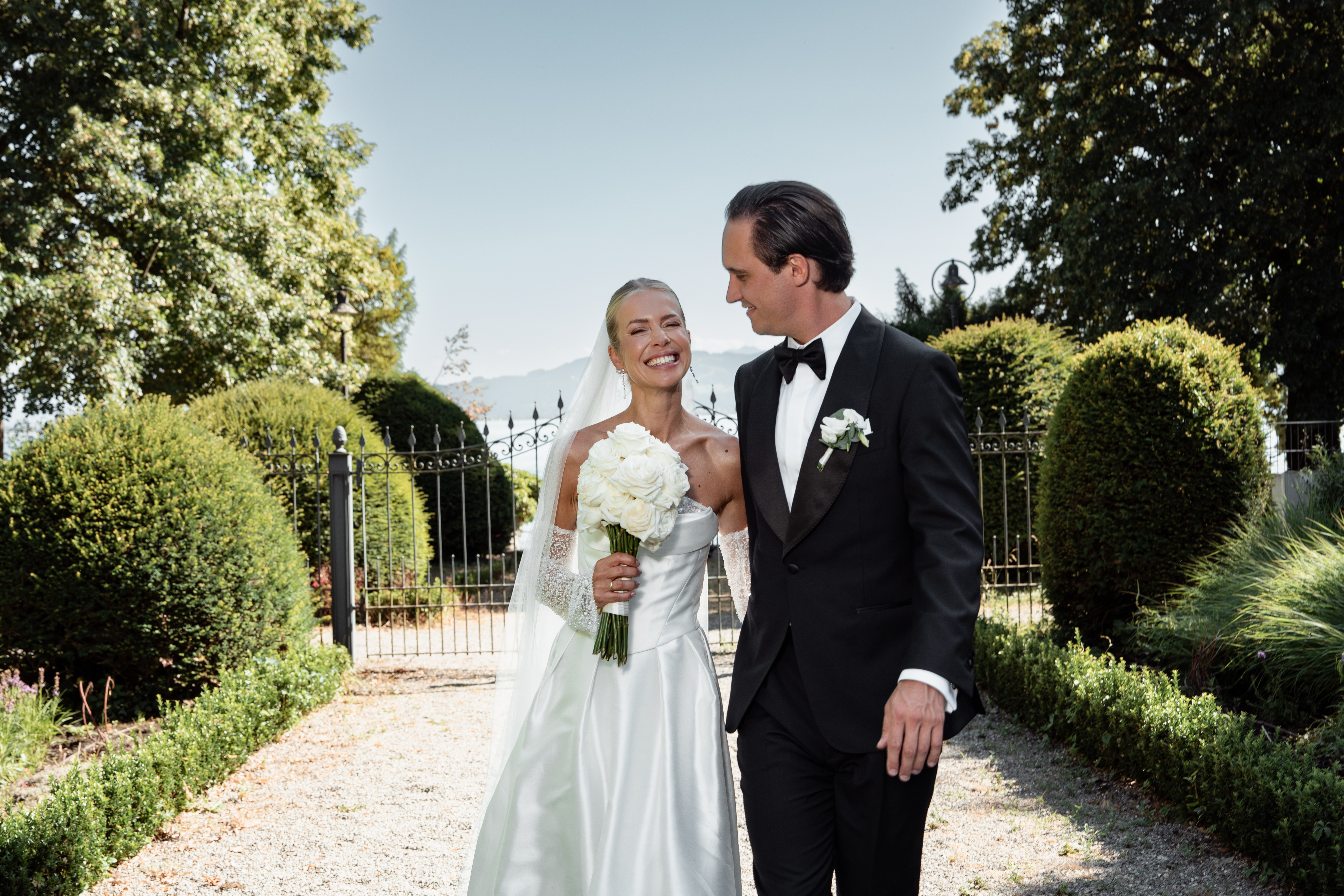 Brautpaar im Schlossgarten